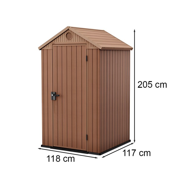 Curver Căsuță de grădină din plastic Darwin 4x4, maro [3]