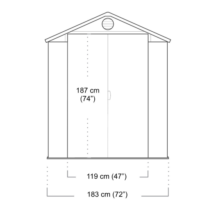 Curver Căsuță de grădină din plastic Darwin 6x6 [5]