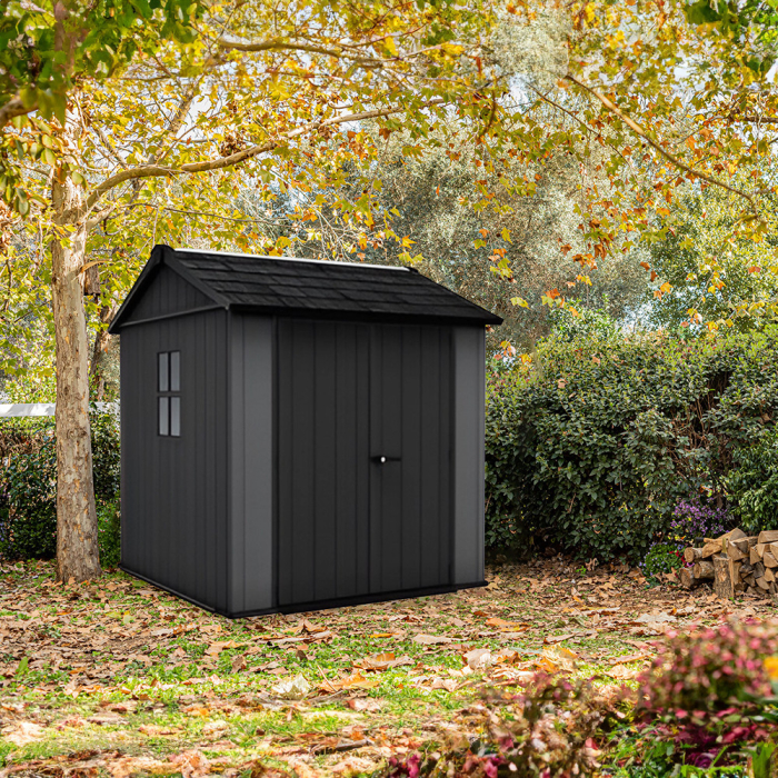 Curver Căsuță de grădină din plastic Newton 2.0 7x7.5 gri [2]