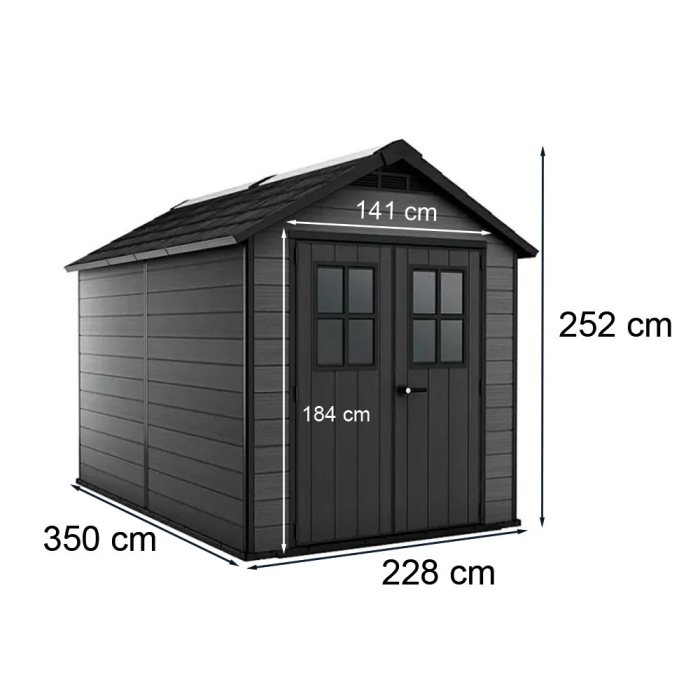 Curver Căsuță de grădină din plastic Newton 7511 [3]