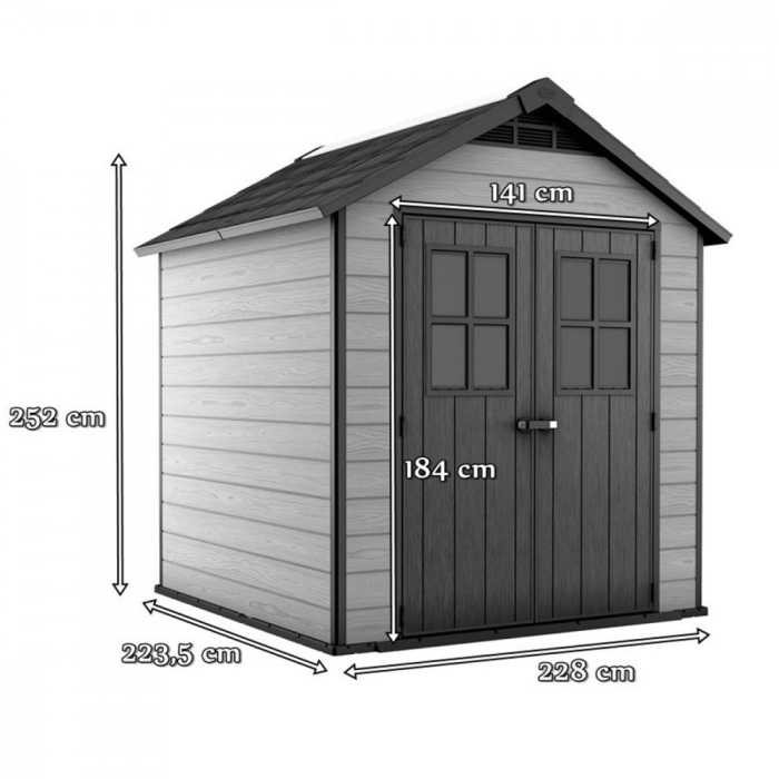 Curver Căsuță de grădină din plastic Newton 757 [2]