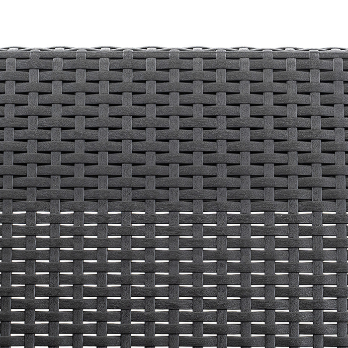 Curver Claire 2 locuri artificial rattan gradina canapea grafit [10]