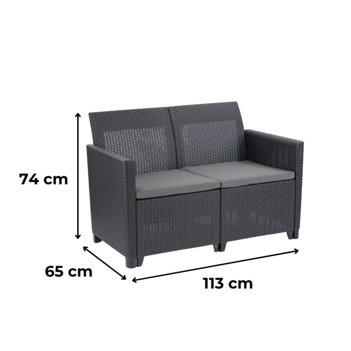 Curver Claire V set de mobilier de grădină din 7 piese cu masă de depozitare Arica [4]