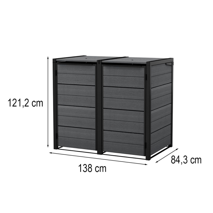 Curver Coș de gunoi ascuns pentru exterior 240 l [3]