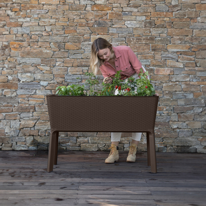 Curver Cutie cu flori artificiale din ratan, 120 l, înflorire completă [2]