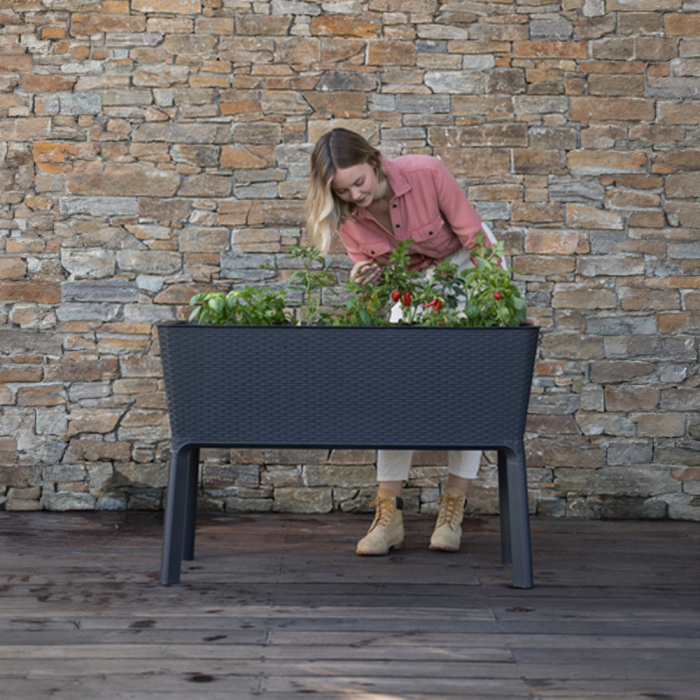 Curver Cutie cu flori artificiale din ratan, 120 l, înflorire completă [2]