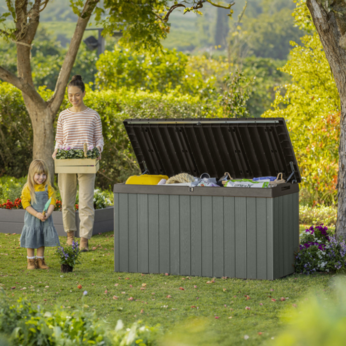 Curver Cutie de depozitare Darwin pentru grădină cu separator 570L verde [2]