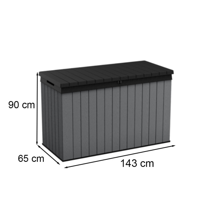 Curver Cutie de depozitare pentru grădină Darwin 662L gri [3]