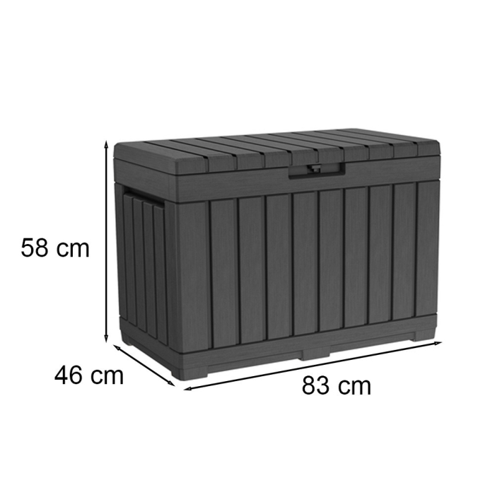 Curver Cutie de depozitare pentru grădină din plastic Kentwood 190L antracit [3]