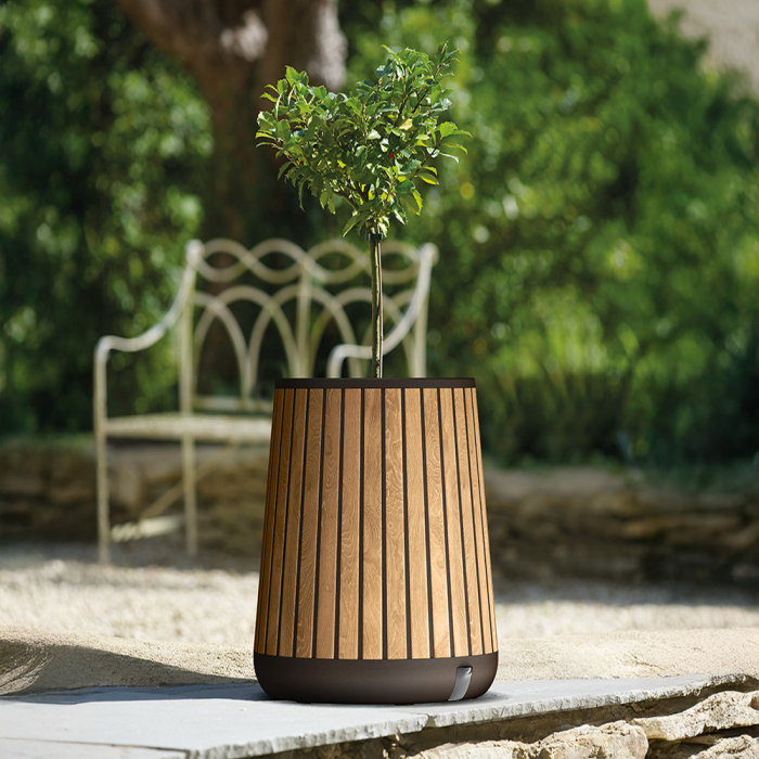 Curver Cutie decorativă cilindrică din plastic, în relief, 83 L [2]