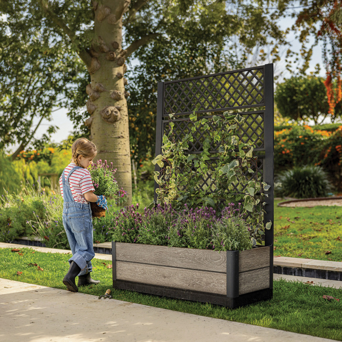 Curver Deco lalea înapoiat plantator 110l lemn de frasin [2]