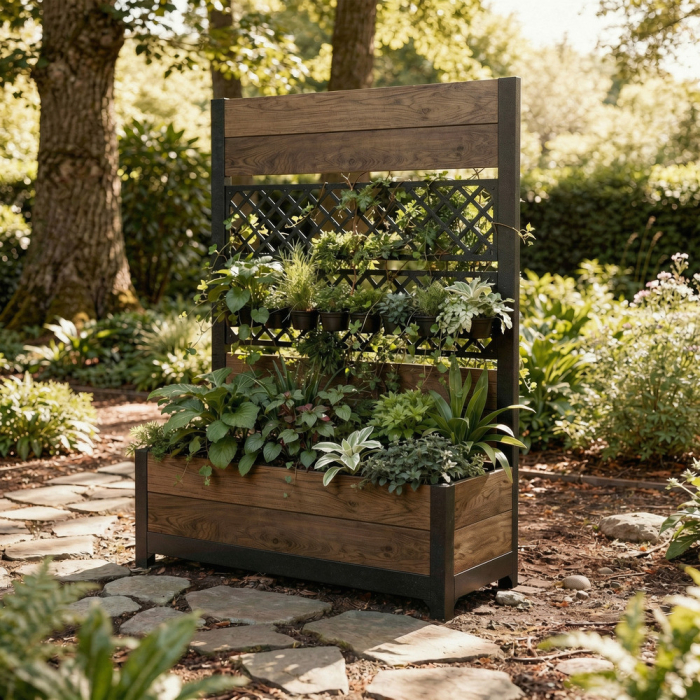 Curver Deco lalea spate ghiveci 110l nuc [2]