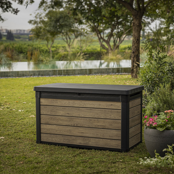 Curver Decocoat ladă de grădină din plastic 380 l lemn de frasin [2]