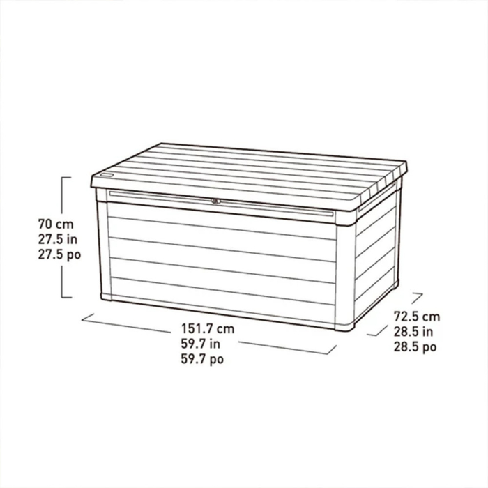 Curver Denali duotech ladă de grădină din plastic 570 L [3]