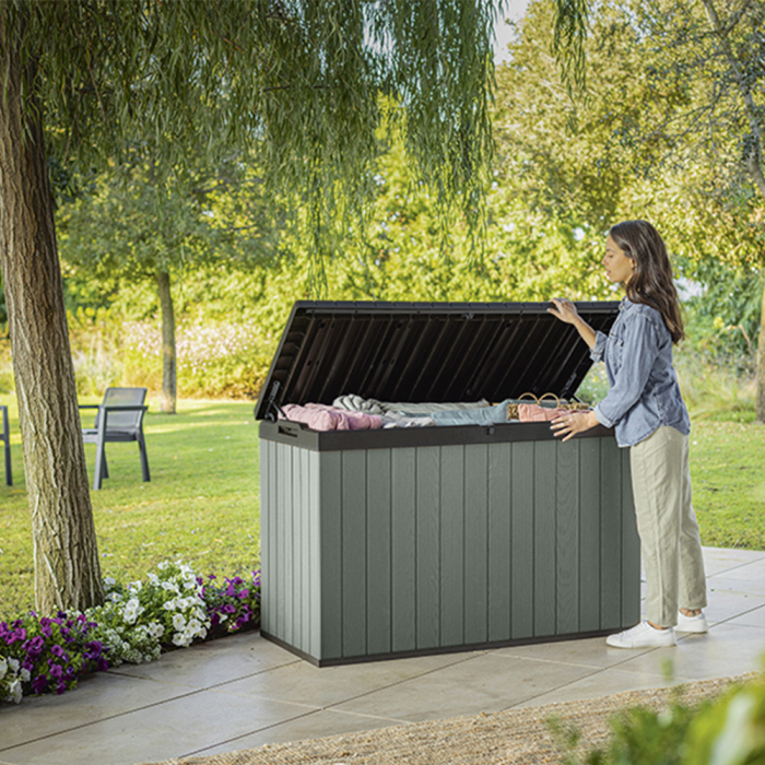 Curver Depozitare de grădină Darwin cu separator 662L verde [4]