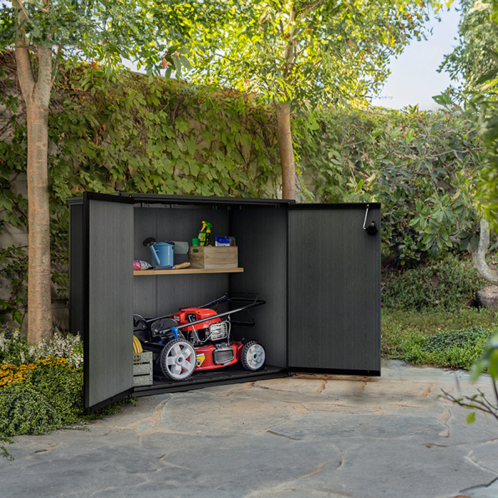 Curver Depozitare de grădină din plastic Cortina Bella gri [5]