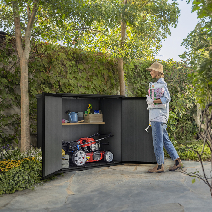 Curver Depozitare de grădină din plastic Cortina Bella gri [4]