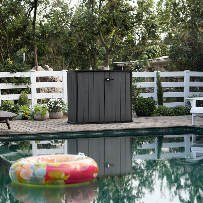 Curver Depozitare de grădină din plastic Cortina Bella gri [7]