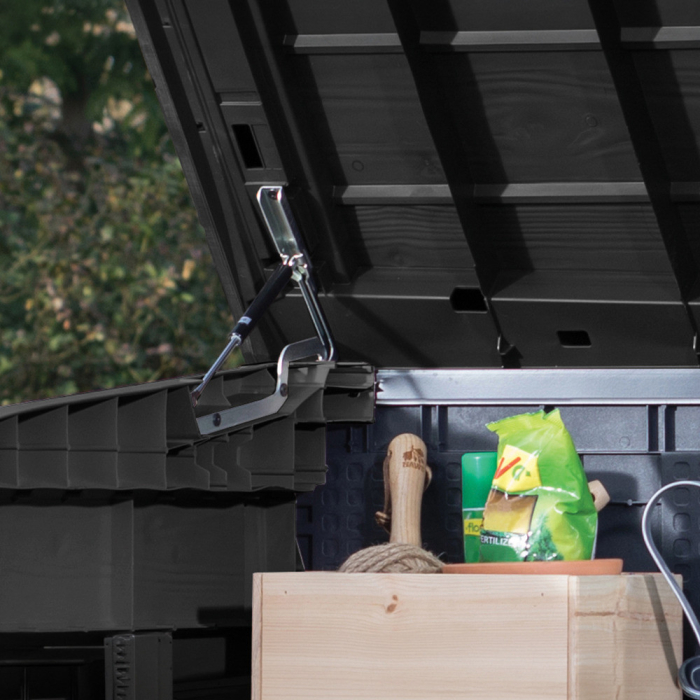 Curver Depozitați-l în containerul de grădină din plastic max 1200 l gri închis [5]