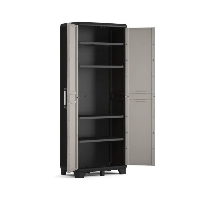 Curver Dulap din plastic Pro Tall gri-negru [4]