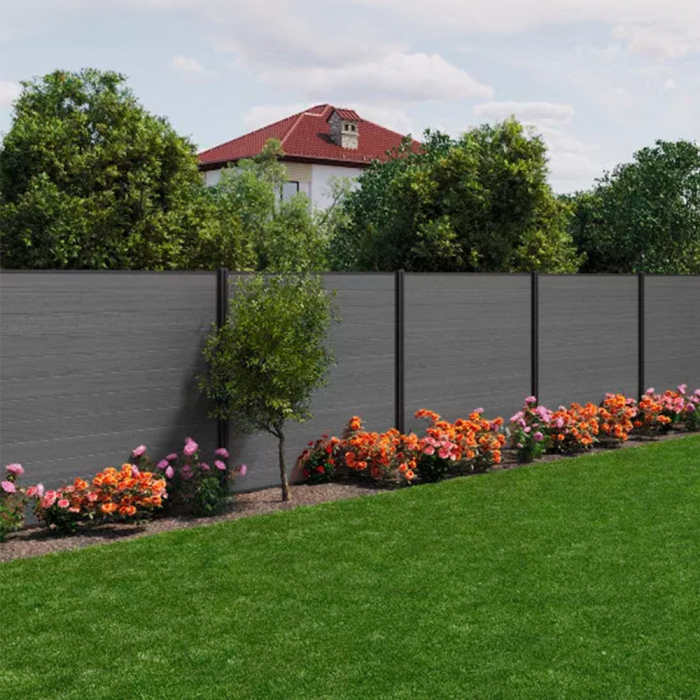 Curver Fence evotech plastic lemn cereale gard panou pachet gri [2]