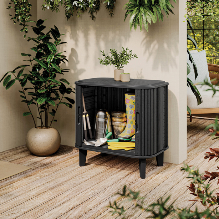 Curver Garden luxe plastic în aer liber dulap blocabil gri [2]