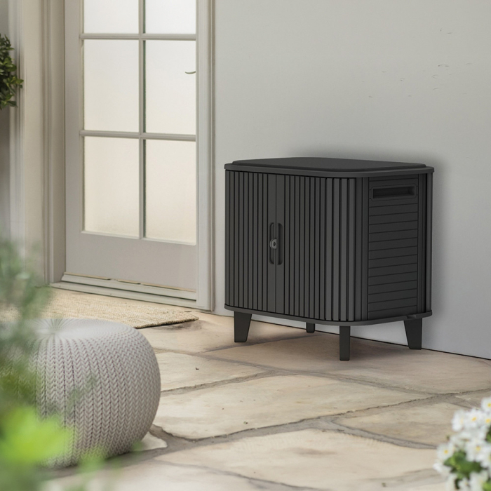 Curver Garden luxe plastic în aer liber dulap blocabil gri [4]