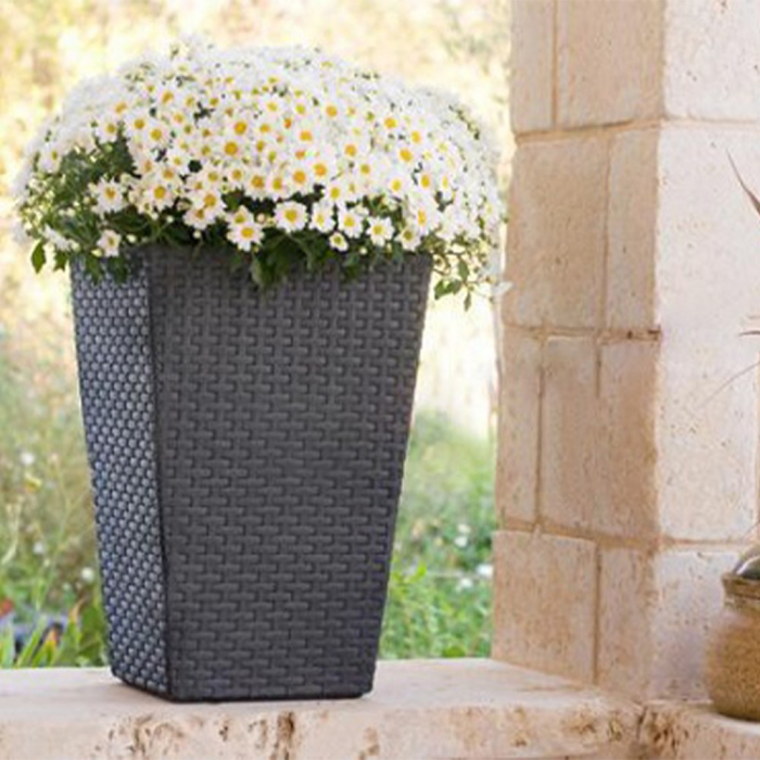 Curver Ghiveci de flori Rattan M [3]