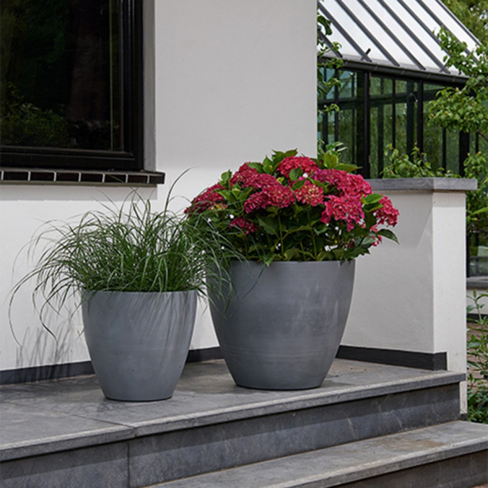 Curver Ghiveci rotund din beton și plastic, 40 cm [3]