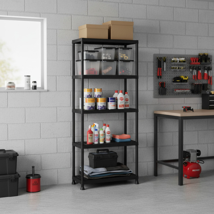 Curver Keter Plus 75/5 unghii artificiale 5 niveluri de depozitare raft negru [2]