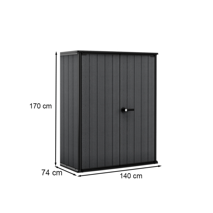 Curver Ladă de grădină din plastic Cortina Alto gri [3]