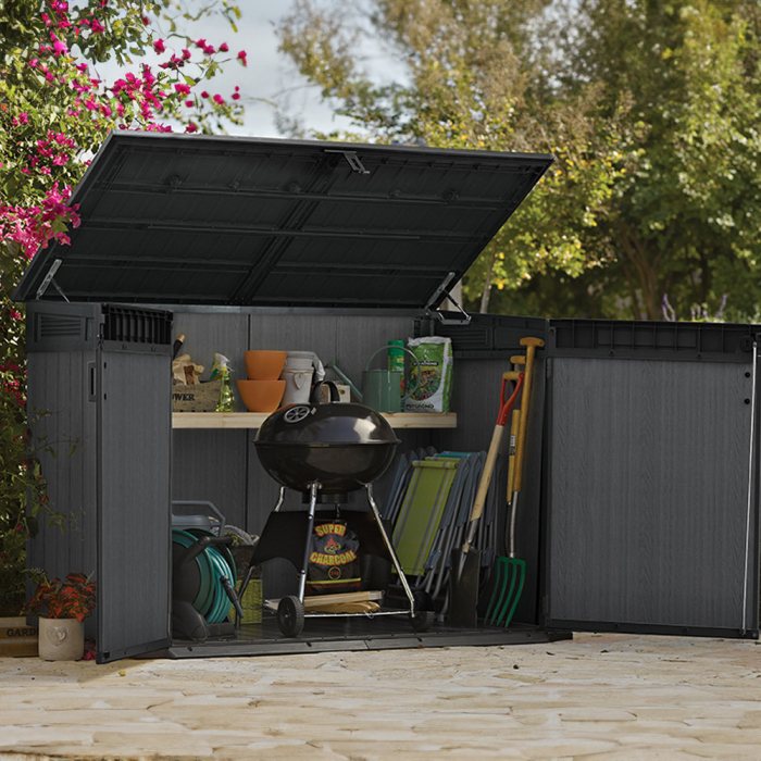 Curver Ladă de grădină din plastic Cortina Mega gri [7]