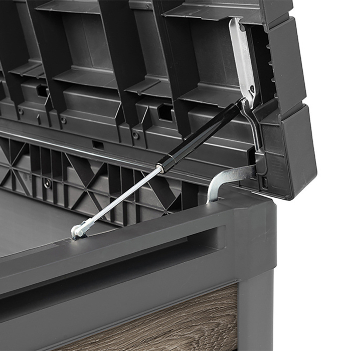 Curver Ladă de grădină din plastic Decocoat 380 l nuc [6]