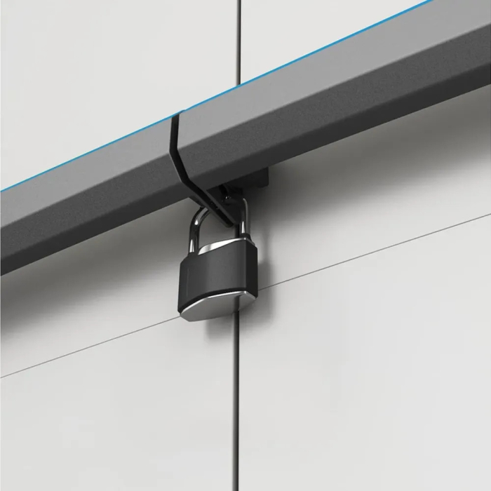 Curver Linear Dulap înalt din plastic negru-gri [7]