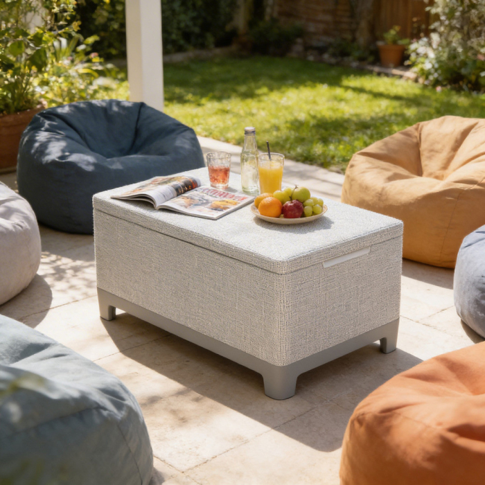 Curver Masă de depozitare Scandi din iută gri cenușă-gri deschis [2]