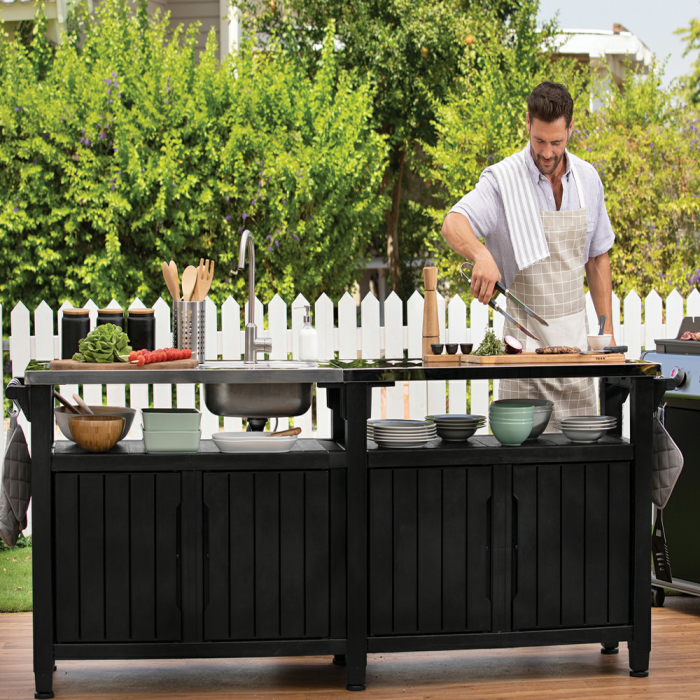 Curver Masă de grătar de grădină Unity Chef din plastic [3]