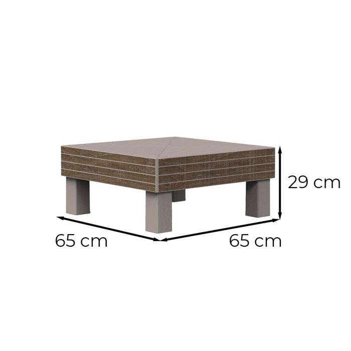 Curver Masă Elements Signature fără pernă, nuc [3]