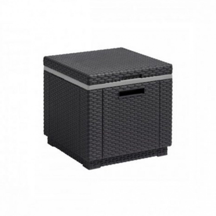 Curver Masă, spațiu de depozitare multifuncțional Ice Cube, culoare grafit [2]