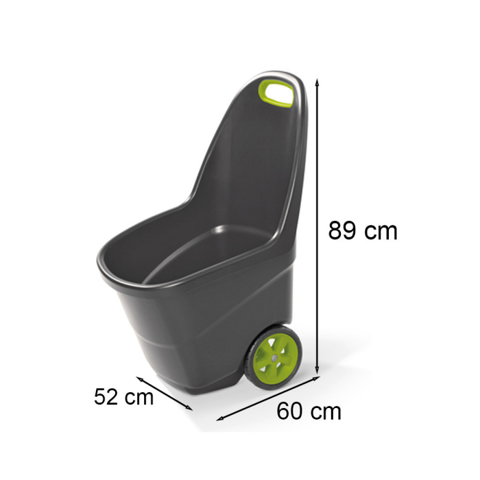 Curver Roabă de grădină Easy Go XL din plastic, 62 l [3]