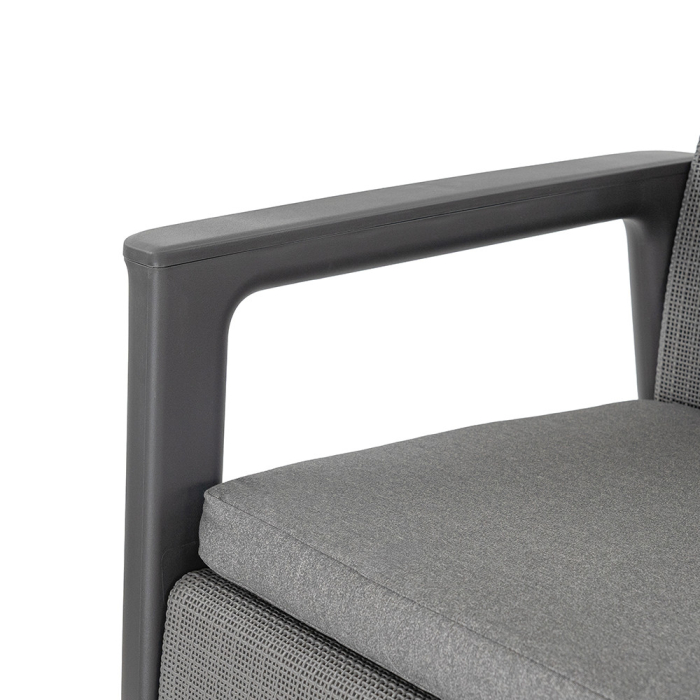 Curver Scandi linea 2 seater grădină canapea grafit-cool gri [5]