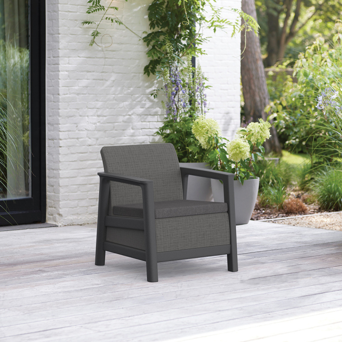 Curver Scandi linea duo fotoliu de grădină grafit-gri rece [2]