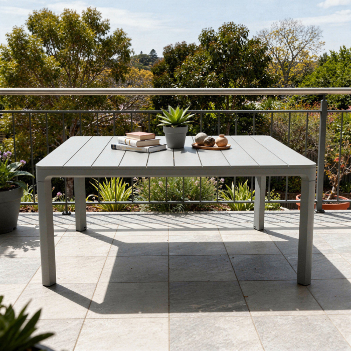 Curver Scandi masă de grădină din plastic gri cenușă [2]