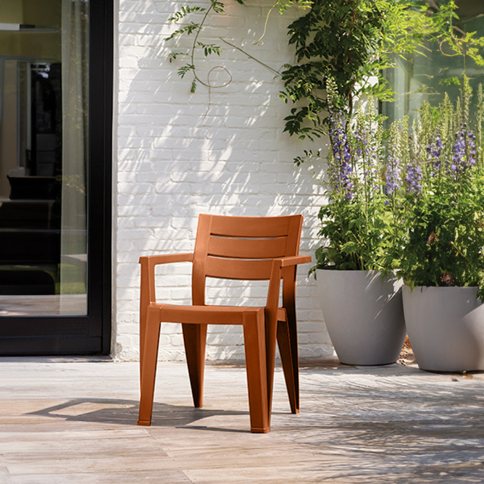 Curver Scaun de grădină Julie din plastic cu cotiere [2]