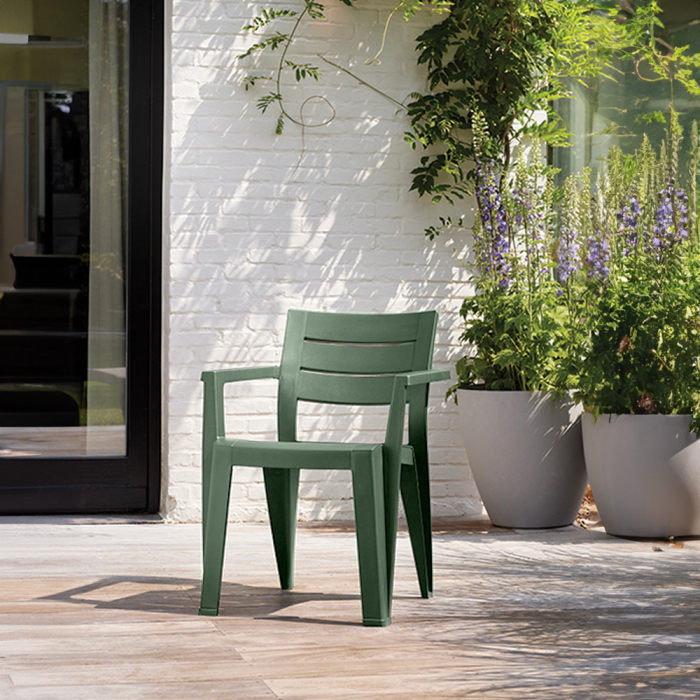 Curver Scaun de grădină Julie din plastic cu cotiere [2]