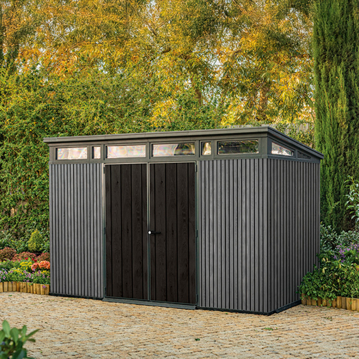 Curver Semnătură PENT 11x7 casă de grădină din plastic Veneția gri [2]