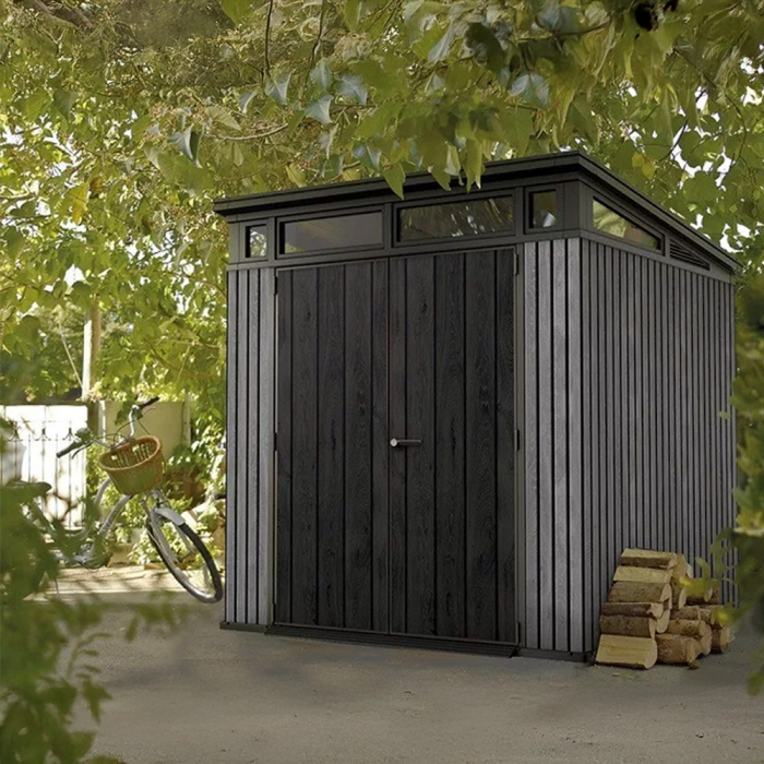 Curver Semnătură PENT 7x7 casă de grădină din plastic Veneția gri [2]