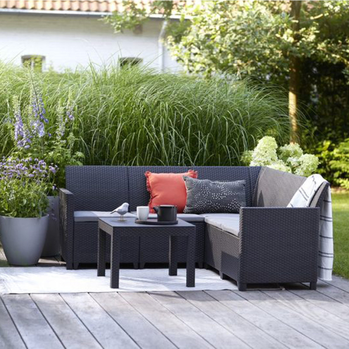 Curver Set colț de grădină Claire cu 5 locuri și masă Orlando [2]