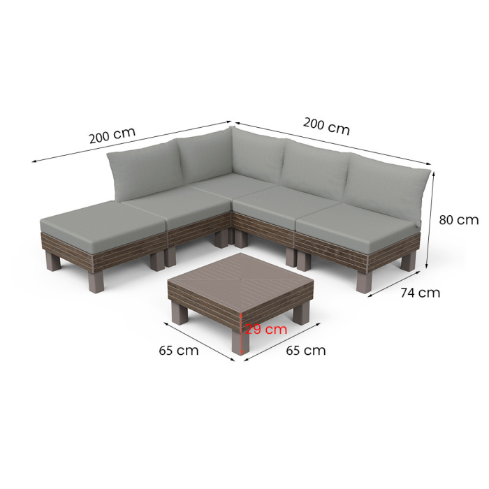 Curver Set complet de mobilier de grădină Elements [3]