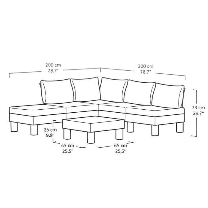Curver Set complet de mobilier de grădină Elements [3]