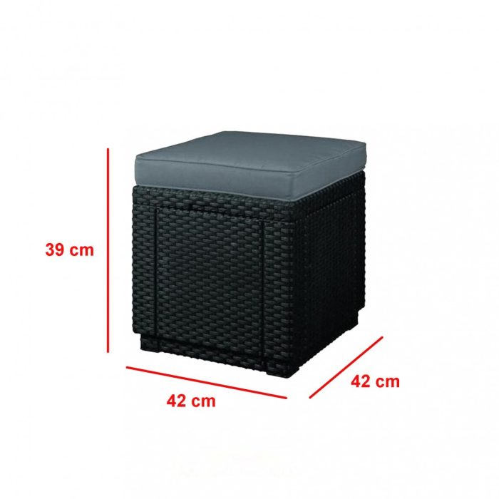 Curver Set de mobilier de grădină Alabama Party Family în culoarea grafit [7]